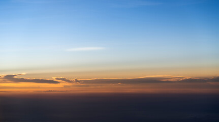 Wall Mural - aerial view of beautiful sunset