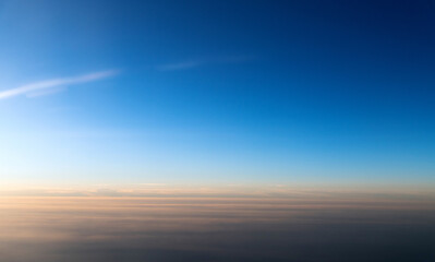 Wall Mural - aerial view of beautiful sunset