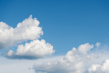 Wall Mural - white clouds on clear sky