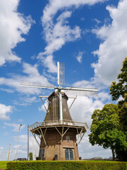 Wall Mural - Windmill De Meeuw in Garnwerd, in Westerkwartier, Groningen, Netherlands