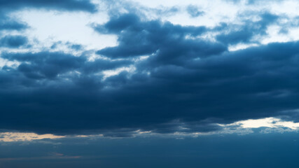 Wall Mural - dark storm clouds full in the sky