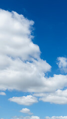 Wall Mural - White clouds on clear sky