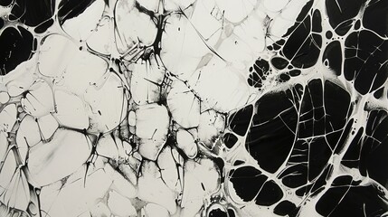 The cracks form an intricate and natural pattern that resembles a web-like structure.