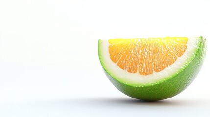 Wall Mural - Isolated of halved avocado showing the creamy interior and large seed placed neatly against white Stock Photo with side copy space