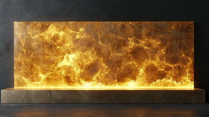 Wall Mural - Soft and smooth texture resembling molten gold, glowing faintly, creating a warm and luxurious atmosphere