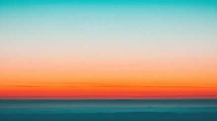 Gradient color pattern background concept. Soft Blue and Orange Gradient Landscape Background for Digital Art or Wallpaper