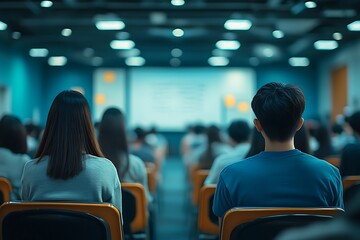 Wall Mural - Large Seminar Audience Indoor View