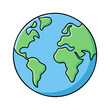 © Waliul - planet earth icon, planet earth vector illustration-simple illustration of planet earth, perfect for planet earth logos and themed design