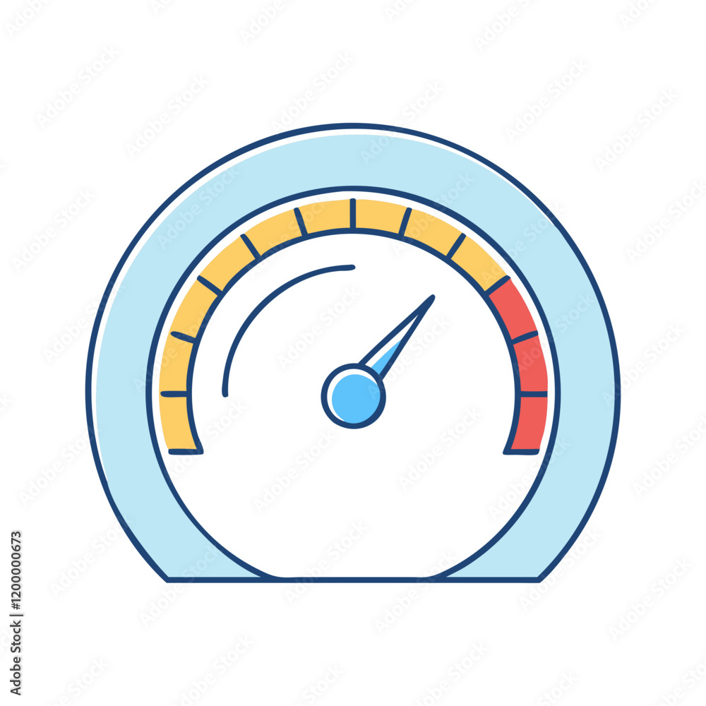 speedometer icon, speedometer vector illustration-simple illustration ...