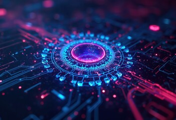 Aufkleber - Artificial Intelligence and Technology in Cyberspace