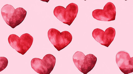 Wall Mural - Heart shape Valentine's day pattern.