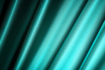 Wall Mural - Light teal jade sea turquoise agua mint blue green abstract background. Silk satin fabric. Glitter shimmer. Color gradient. Line stripe wave. Drapery curtain. Elegant subtle.