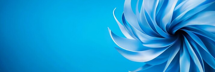 Wall Mural - abstract blue swirl background - serene, flowing, dynamic, expansive, and cool blue abstract design.