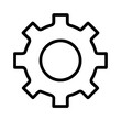 © Waliul - gear icon, gear line art - simple line art of gear, perfect for gear logos and icons and themed design