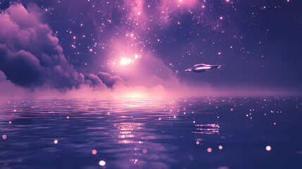 Wall Mural - mystical ufo suspended