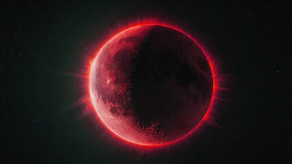 Wall Mural - Science concept background with planet on space