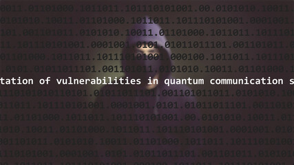 cyber attack exploitation of vulnerabilities in quantum communication systems, hacker hidden with ho