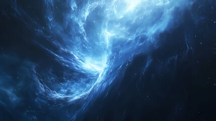 Wall Mural - mesmerizing blue swirling vortex of light creates dynamic and captivating visual effect, evoking sen
