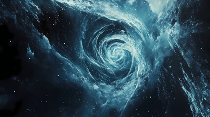Wall Mural - swirling cosmic vortex in deep space. cosmic space vortex. illustration