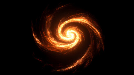 Wall Mural - swirling cosmic vortex resembling a galaxy. cosmic space vortex. illustration