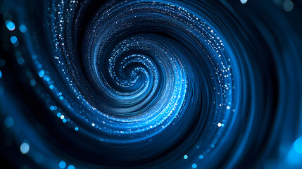 Wall Mural - swirling cosmic vortex resembling a galaxy. cosmic space vortex. illustration