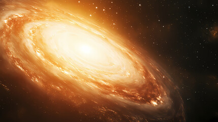 Wall Mural - swirling galaxy with a cosmic vortex of light color for explore the infinite depths of space concept