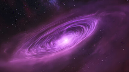 Wall Mural - swirling purple vortex in a distant nebula with wispy tendrils of cosmic fog, galaxy, astronomy. cos
