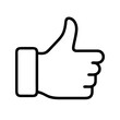 © Waliul - thumb up icon, thumb up line art - simple line art of thumb up, perfect for thumb up logos and icons and themed design