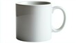 © ANRI - Ultra-realistic image of a minimalist white ceramic coffee mug isolated on a white background