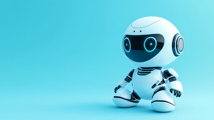 Wall Mural - cute cartoon 3d robot