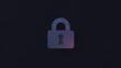 © Pixel Matrix - Modern Padlock Icon with Dark Background Digital Security  Protection Symbol for Mobile Applications