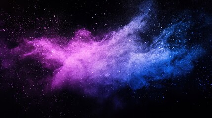abstract gradient shape in purple and blue on a black background with dark noise bright banner copy 