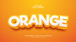 © DzakiraStudio - Orange text effect, editable fresh text effect