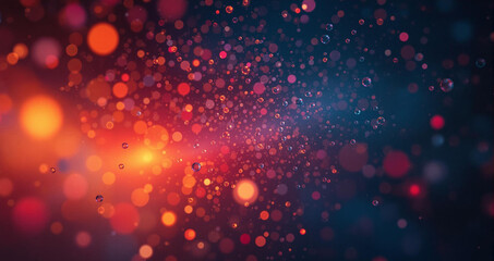vibrant abstract background with a mix of red and blue hues, creating a visually striking contrast. The scene is dotted with light spots, giving it a bokeh effect and adding depth to the composition.