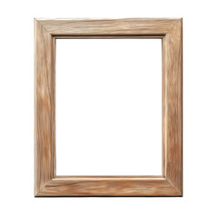 Wall Mural - simple. empty wooden picture frame with a natural finish. designed to hold artwork or photographs the frame's clean lines and warm tone suggest a rustic aesthetic. making it suitable for various decor