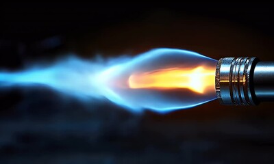 Wall Mural - A vibrant depiction of flames and smoke, illustrating energy and motion.