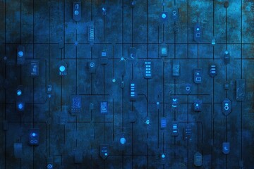 Futuristic network data flow, digital wall, technology, abstract background,  website design