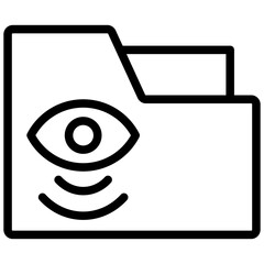 Poster - Surveillance Outline Icon