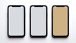 © video - Sleek Smartphone Models with Transparent Screens on White Background for Technology and Business Application
