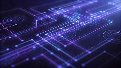 Wall Mural - network connection, big data visualisation. abstract digital background. technology backdrop.