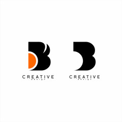 Wall Mural - Initial 5B or B5 logo design with a unique concept.