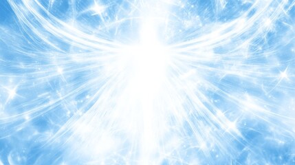 Wall Mural - celestial being, radiant light wings, divine aura