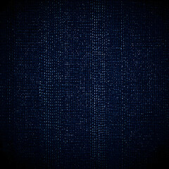 Dark Blue Fabric Texture Background Shows Detailed Weave and Fiber Pattern Close Up