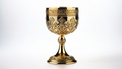 Wall Mural - Ornate gold goblet with intricate detailing.