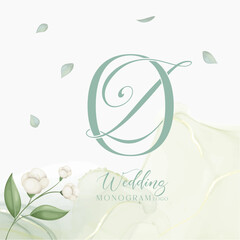 Wall Mural - ZO OZ wedding initial monogram logo