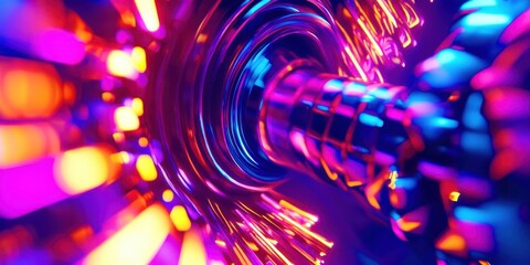 Colorful object with a spiral shape