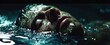© CreativeStudio - Man is in the water with his head above the water