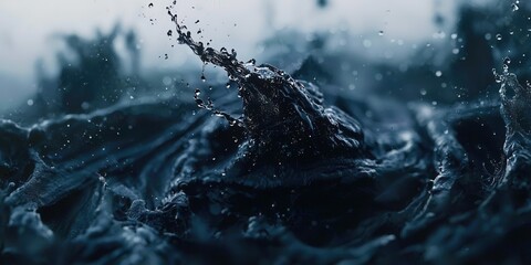 Poster - Splash of water in the ocean