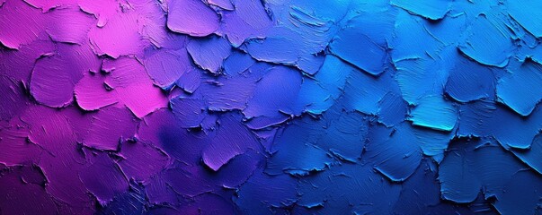 Wall Mural - electric watercolor idea. vibrant abstract texture featuring layered paint in bright pink and blue t