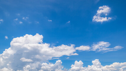Wall Mural - clear blue sky background,clouds with background, blue sky background with tiny clouds. white fluffy